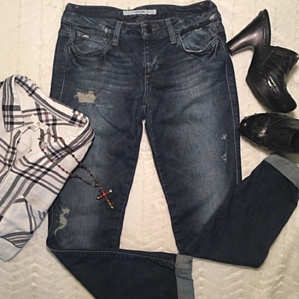 Joe Jeans Chelsea Roll Off Cuff Denim Jeans